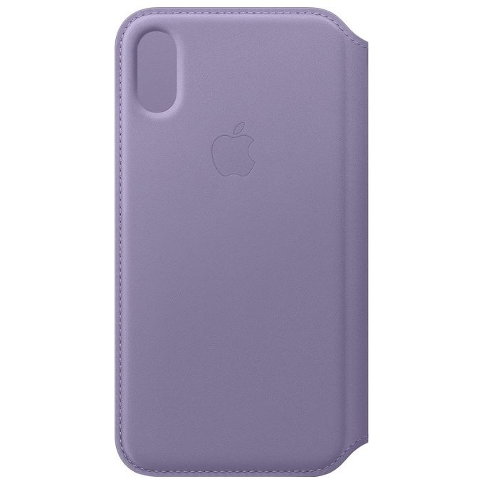 Apple Custodia Folio in Pelle per iPhone XS Lilla