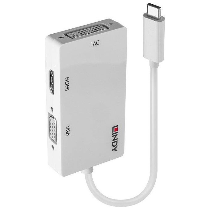 Lindy Converter Usb 3.1 Tipo C a Hdmi-Dci-Vga