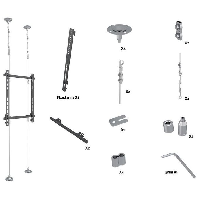 Nilox MB6959 Floor-To-Ceiling Wire 3mt