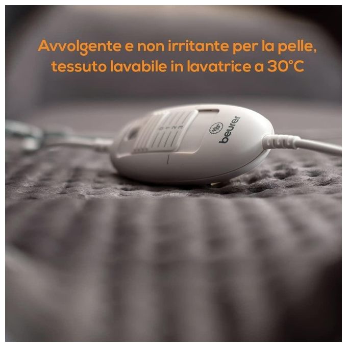 Beurer HK 53 Cosy Termoforo per Schiena e Cervicale con Superficie Morbida e Avvolgente