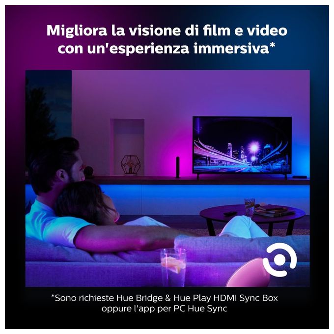 Philips Hue Play Lampada Led Connessa Bianco 1 Pezzo