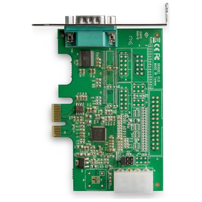 StarTech.com Scheda Adattatore Seriale PCI Express a RS232 a 4 Porte con UART 16950