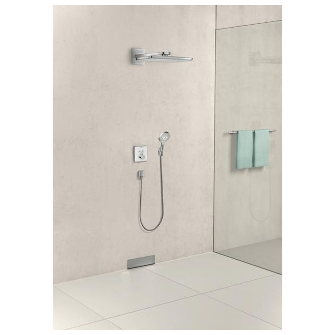 Hansgrohe Showerselect Glass Parte Est. Miscelat. Doccia Termostatico 2 Utenze Nero-Cromo