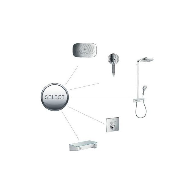 Hansgrohe Select 13171 Miscelat. Termostatico Doccia Esterno Bianco-Cromo