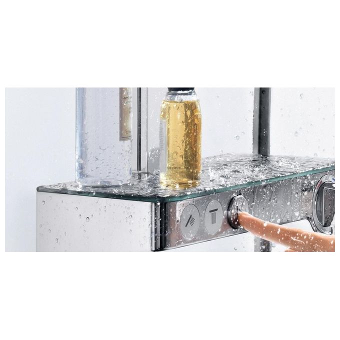 Hansgrohe Raind.27127 Colonna Doccia Termostatico Esterno Bianco-Cromo