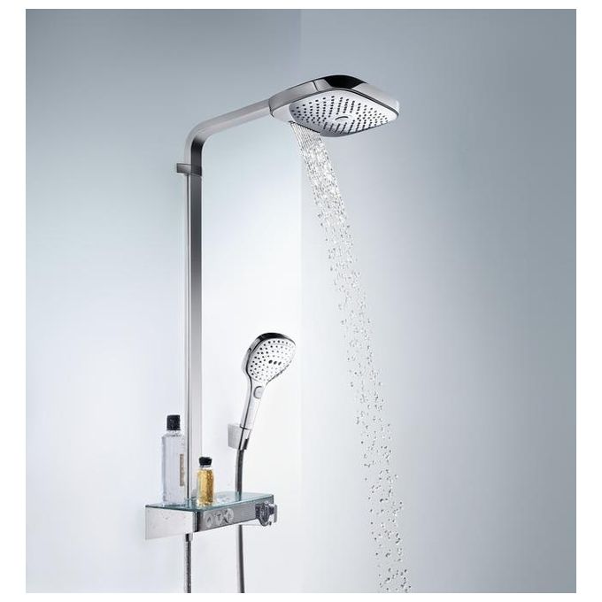 Hansgrohe Raind.27127 Colonna Doccia Termostatico Esterno Bianco-Cromo