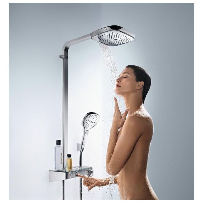Hansgrohe Raind.27127 Colonna Doccia Termostatico Esterno Bianco-Cromo