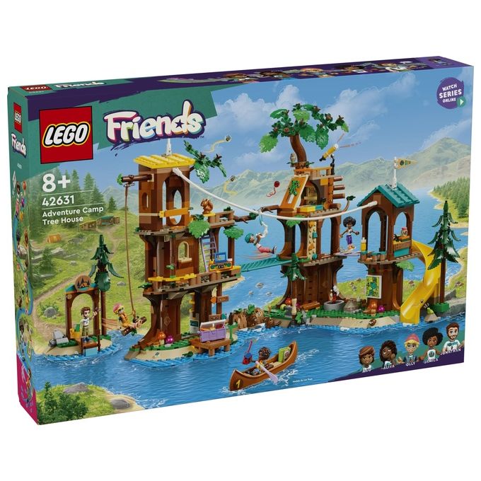 LEGO Friends La Casa sull'Albero al Campo Avventure Gioco Educativo per Bambine e Bambini da 8 Anni con Casa da Costruire 5 Mini Bamboline e 5 Animali Giocattolo Idea Regalo di Compleanno 42631