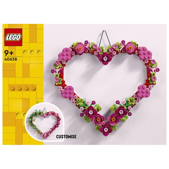 LEGO Creator 40638 Cuore Ornamento, Gioco da Costruire per Bambini 9+, Decorazione per Casa, Idea Regalo per Festa della Mamma
