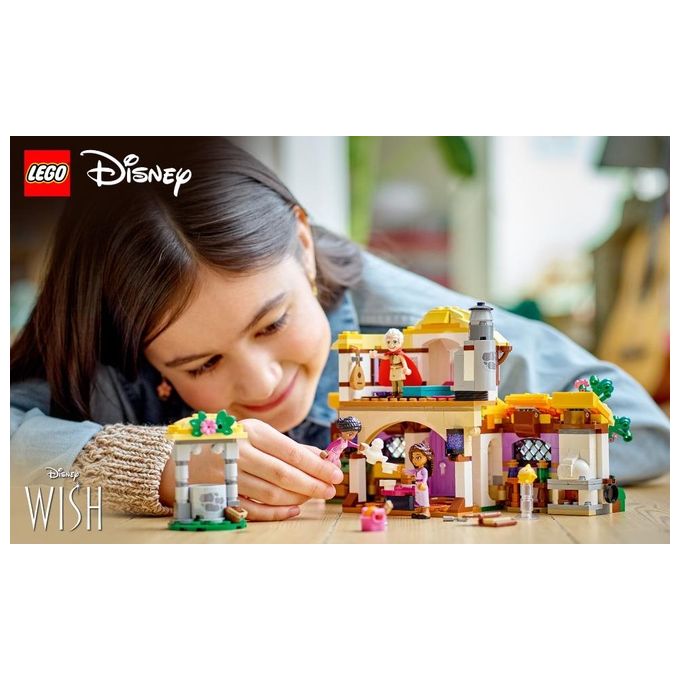 LEGO Disney Wish 43231 Il Cottage di Asha, Casa delle Bambole Giocattolo dal Film Wish, Idea Regalo per Bambine e Bambini