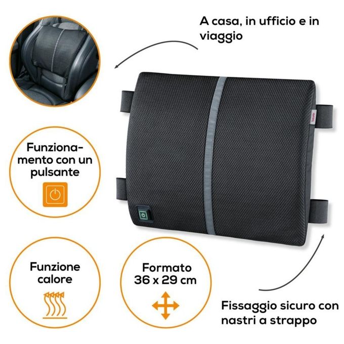 Beurer HK 70 Termoforo 20W 3 Temperature Adattore per Auto Lavabile