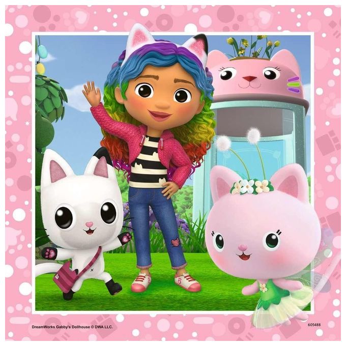 Ravensburger Puzzle Collezione 3x49 Pezzi Gabby's Dollhouse
