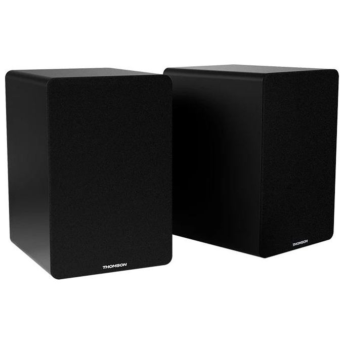 Thomson Hifi Bookshelf Speakers 50w Bt 5.0 Rca Command Black Ws400duo
