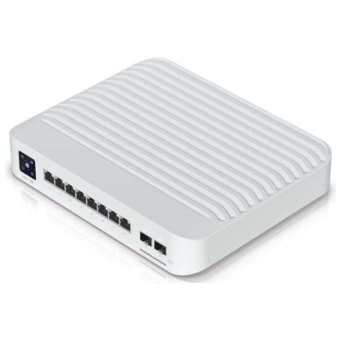 Ubiquiti UniFi USW-PRO-8-POE Switch di Rete Gestito L2-L3 Gigabit Ethernet 10-100-1000 Supporto Power over Ethernet 1U Bianco