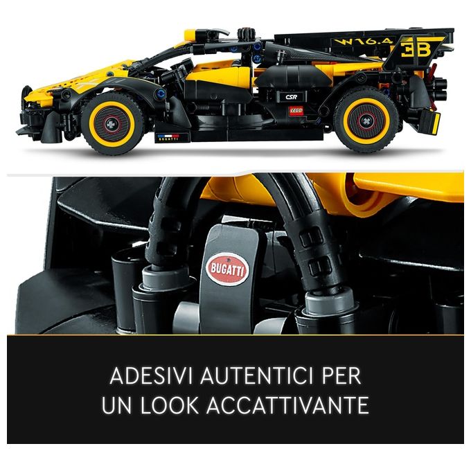 Lego 42151 Technic Bugatti Bolide Set da Costruzione 905 Pezzi Modellino Auto Supercar Motore W16 9 anni