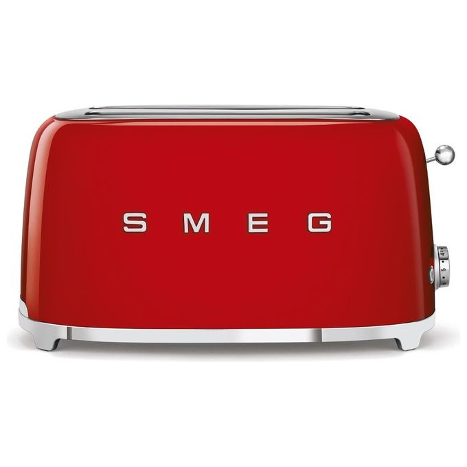 Smeg TSF02RDEU Estetica 50's Style Tostapane 4 Fette 6 Livelli di Doratura Rosso