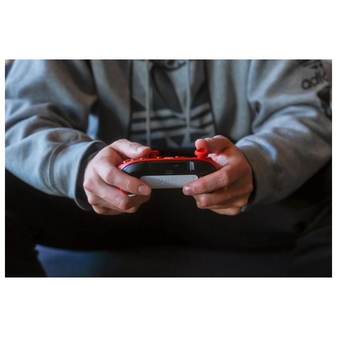 Microsoft Pulse Red Rosso Bluetooth-Usb Gamepad Analogico-Digitale per Xbox-Xbox One-Xbox Series S-Xbox Series X
