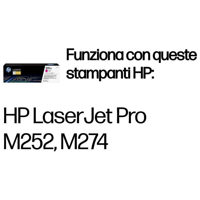 HP 201A Magenta originale LaserJet cartuccia toner ( CF403A ) per Color LaserJet M277dn, M277dw, Color LaserJet Pro M252dn, M252dw, M252n, M277dw, M277n