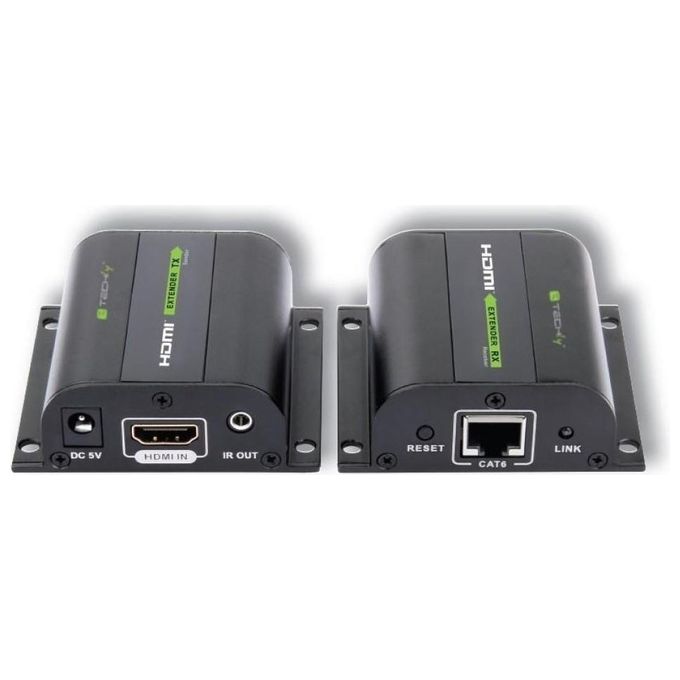 Techly Extender Hdmi Full Hd 3D IR su Cavo Cat.5E-6-6A-7 60m Autoregolato