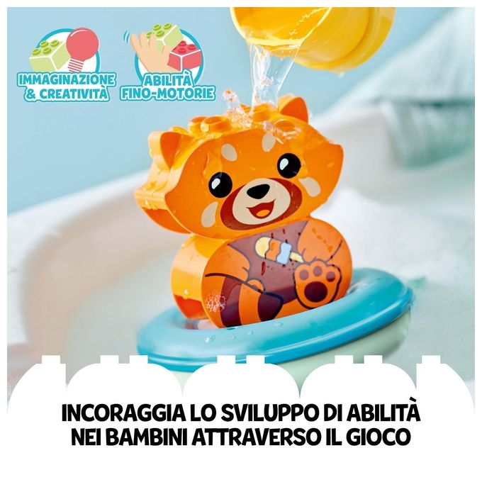 LEGO Duplo Ora del Bagnetto: Panda Rosso Galleggiante
