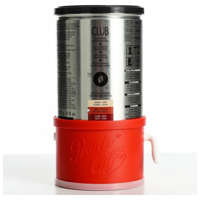 Lavatelli 159 Dosacaffe' a Leva per Moka Contenitore Caffe' Macinato 250g 13x11x20 cm