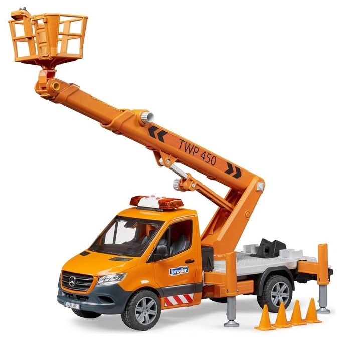 Bruder Mb Sprinter Piattaforma Aerea con Luci e Suono