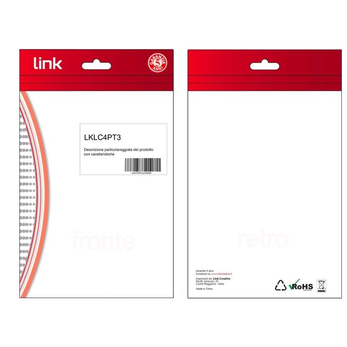 Link Confezione 4 Pigtail 2mt Connettore Lc Simplex Multimode Om3