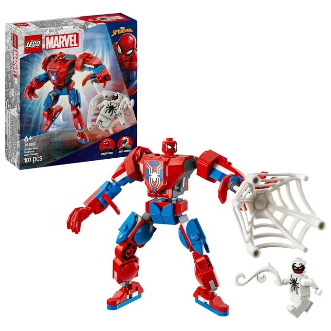 Lego Set 76308 Marvel Super Heroes Mech di Spider-Man Contro Anti-Venom
