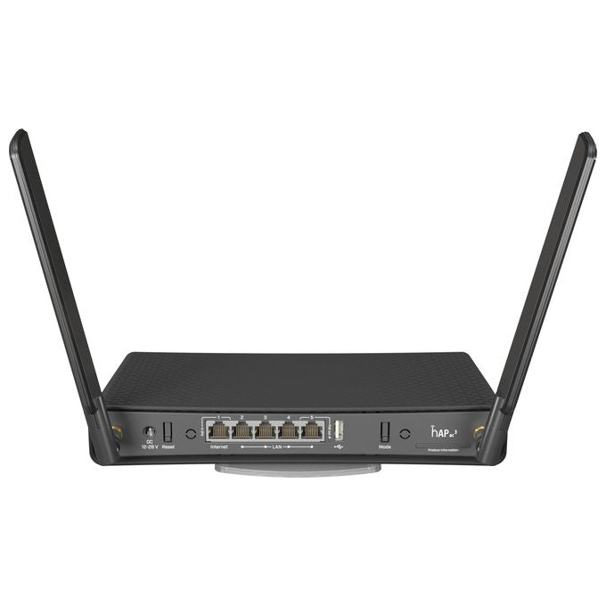 MikroTik hAP ac3 Router Wireless 5 Porte Gigabit Ethernet Ram 256Mb Cpu 716mhz