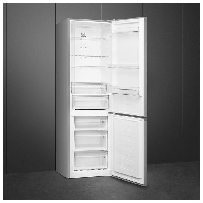 Smeg RC18XDNE – Frigorifero Combinato 300 L, Total No Frost + MultiFlow + Display, ( 185 × 60 × 65 cm), Inox