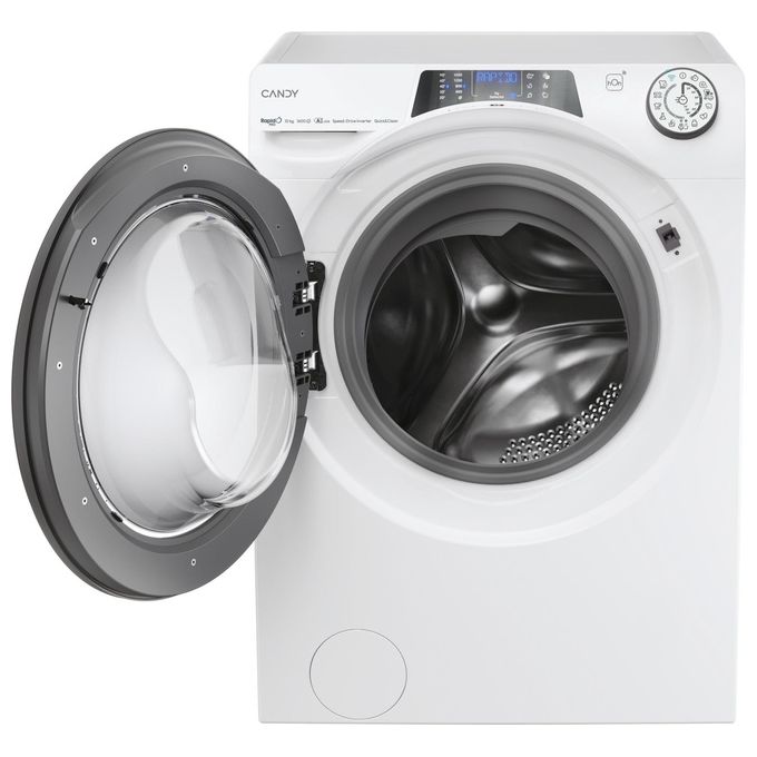 Candy RP6106BWMR8S Rapidó PRO Lavatrice Frontale 10 Kg 1600 rpm Classe A Inverter Vapore Wi-Fi (85x60x58 cm) colore Bianco