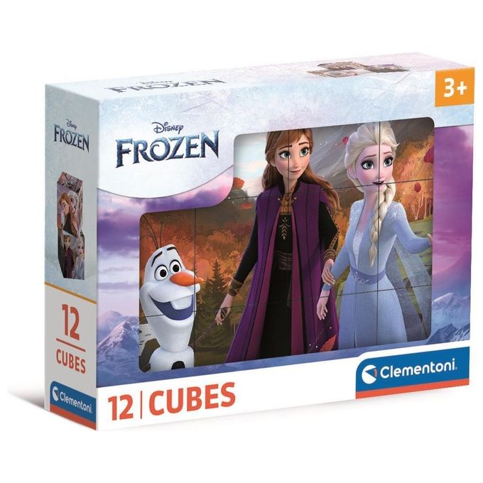Clementoni Puzzle Frozen Cubi 12 Pezzi