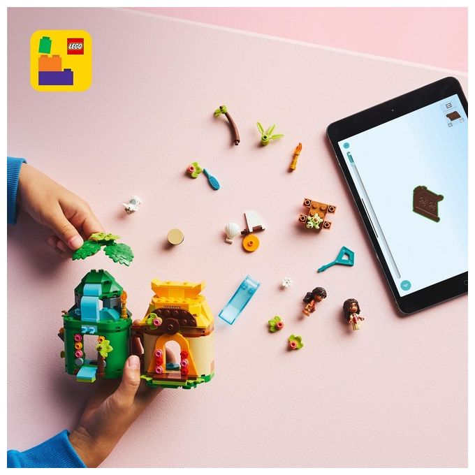 LEGO Set Disney Moana Divertimento sull'Isola di Vaiana 43260 Blocchi Creativi per Bambini e Appassionati di Costruzioni