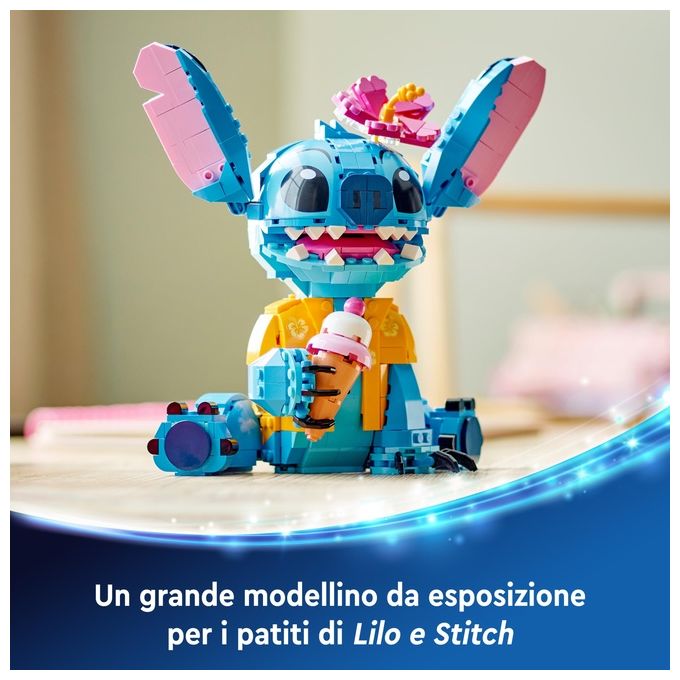 LEGO Disney 43249 Stitch, Gioco per Bambini 9+, Personaggio da Costruire con Parti Mobili, Idea Regalo Divertente dal Film