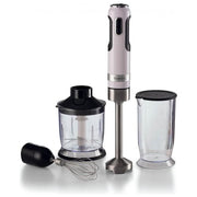 Ariete 00C060201AR0 Moderna Frullatore a immersione 1000W 10 velocita' Turbo con bicchiere 700ml tritatutto 500ml e frusta colore Bianco