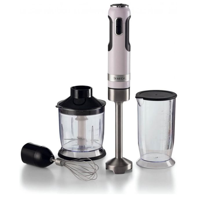 Ariete 00C060201AR0 Moderna Frullatore a immersione 1000W 10 velocita' Turbo con bicchiere 700ml tritatutto 500ml e frusta colore Bianco