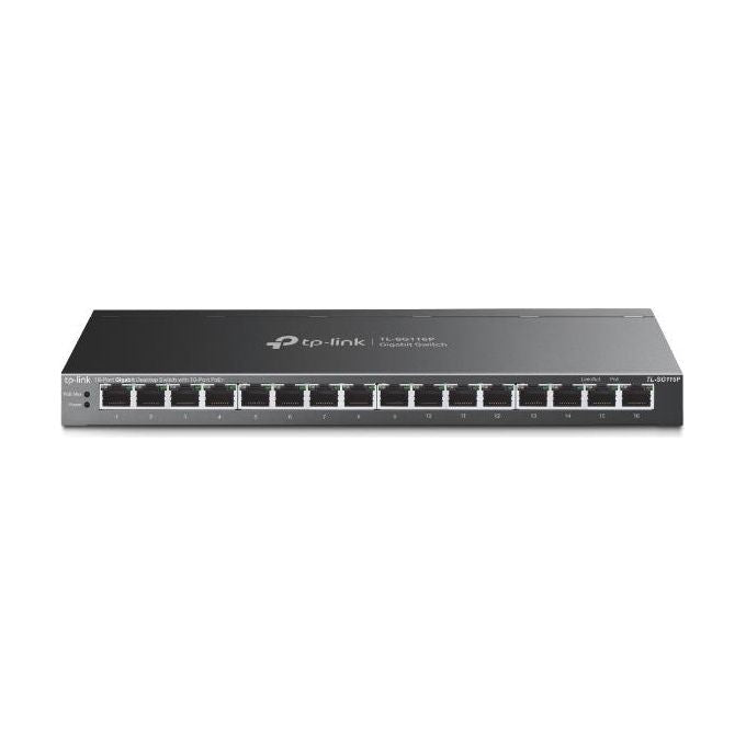 TP-Link TL-SG116P Switch di Rete Non Gestito Gigabit Ethernet (10-100-1000) Supporto Power Over Ethernet Nero