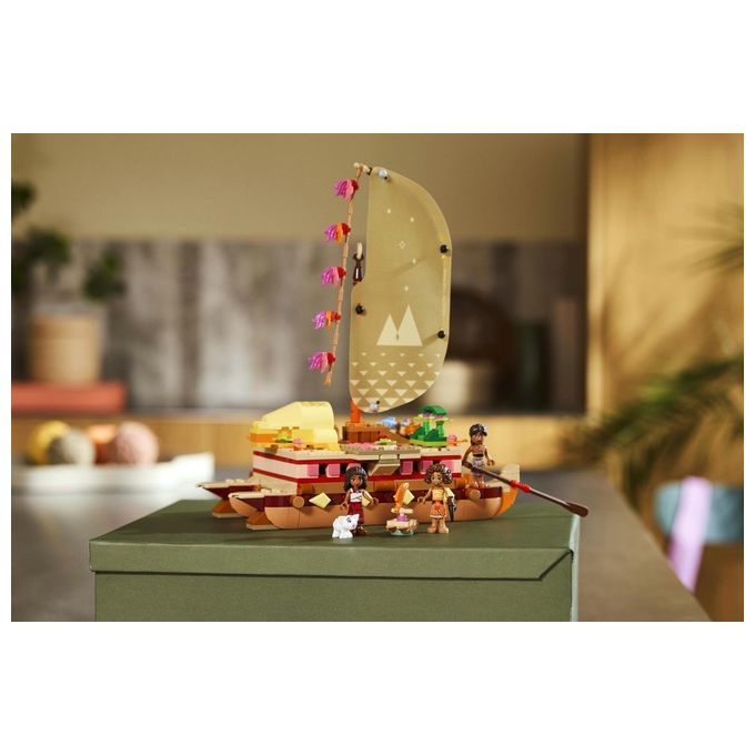 Lego Set 43270 La Canoa di Vaiana Disney Moana Avventura Creativa Gioco di Costruzione per Bambini e Collezionisti