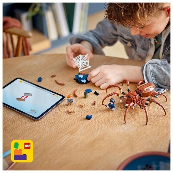 LEGO Harry Potter Aragog nella Foresta Proibita Grande Ragno Giocattolo da Costruire con Parti Snodabili Giochi di Magia per Bambini e Bambine da 7 Anni in su con 2 Minifigure e Accessori 76434