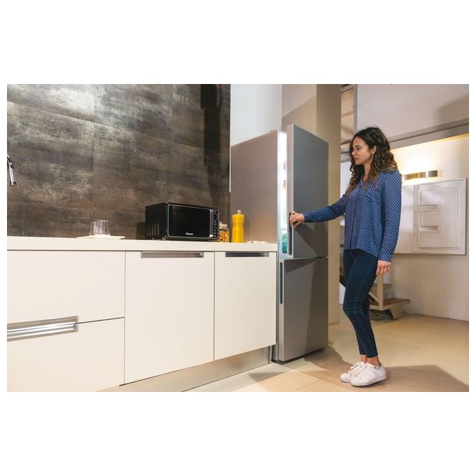 Candy CCE3T618FS Frigorifero Combinato Capacita' 342 Litri Classe energetica F No Frost 185 cm Argento