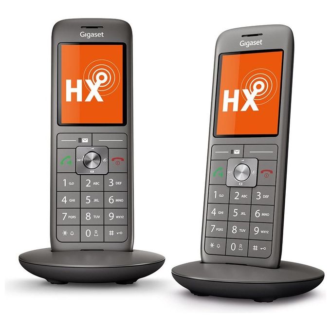 Gigaset CL660HX Telefono Analogico-Dect Identificatore di Chiamata Antracite-Nero