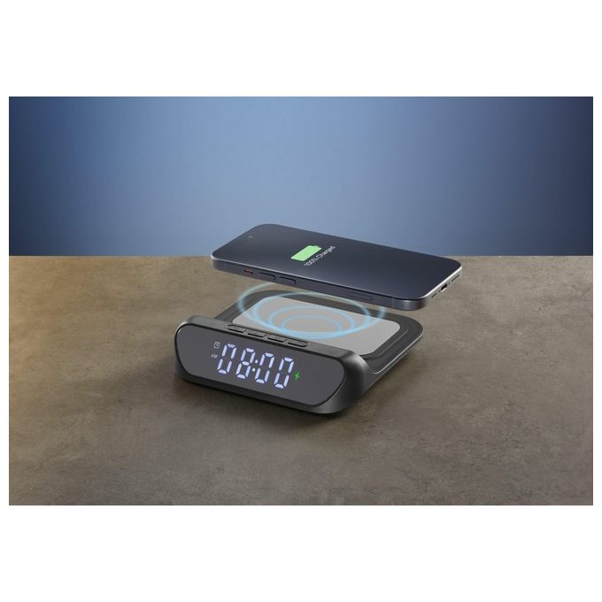 Cellular Line Caricabatterie Smart Clock Wireless 15W