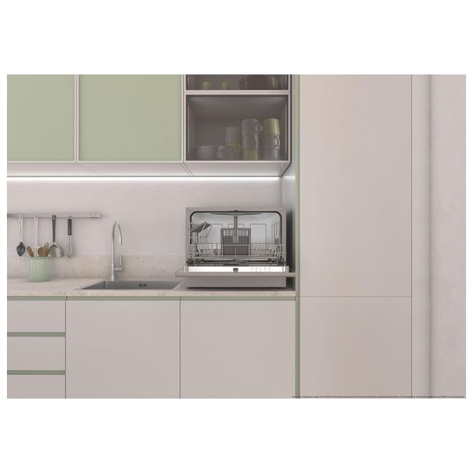 Candy RapidÓ CP 6E51LS Lavastoviglie Libera installazione 6 coperti Classe E Silver