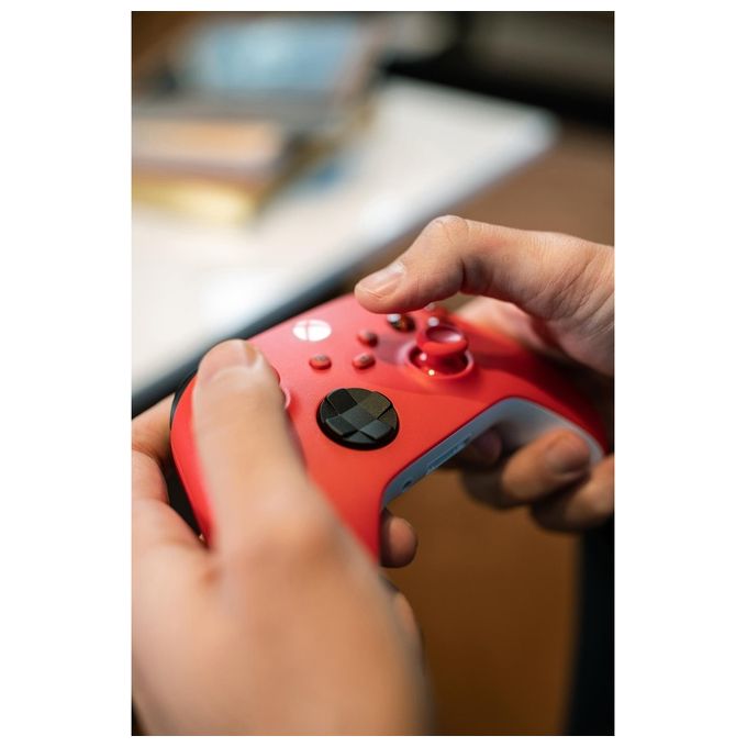 Microsoft Pulse Red Rosso Bluetooth-Usb Gamepad Analogico-Digitale per Xbox-Xbox One-Xbox Series S-Xbox Series X