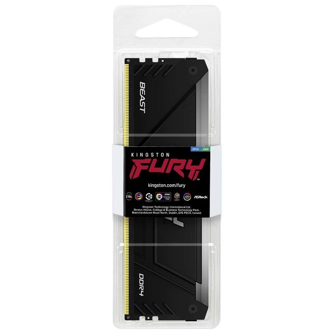 Kingston Technology FURY Memoria Ram 8Gb 3600MT-s DDR4 CL17 DIMM Beast RGB