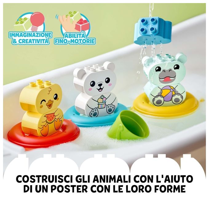 LEGO Duplo Ora del Bagnetto: Il Treno Degli Animali Galleggiante