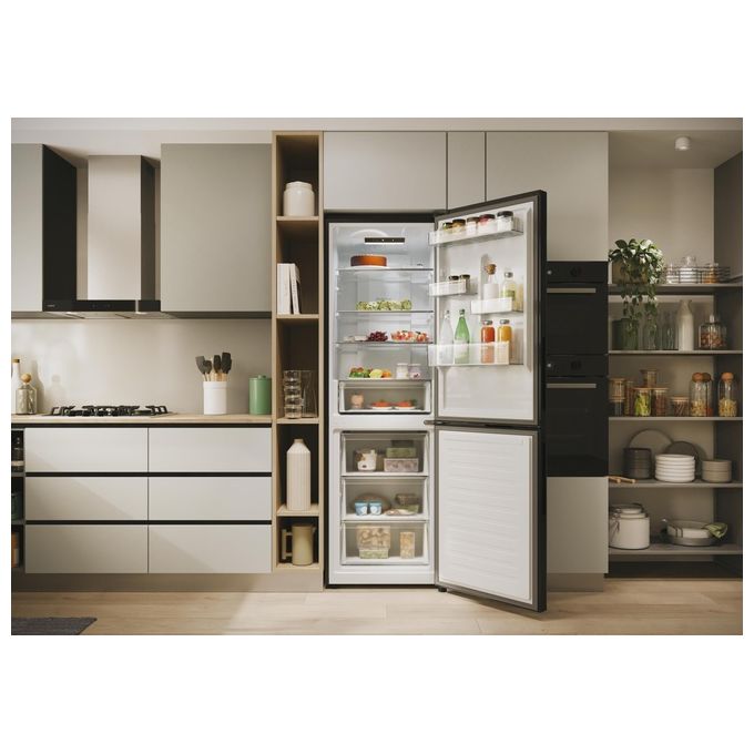[ComeNuovo] Candy CNCQ2T618EB Frigorifero Combinato Capacita' 355 Litri Classe energetica E Raffreddamento No Frost colore Nero