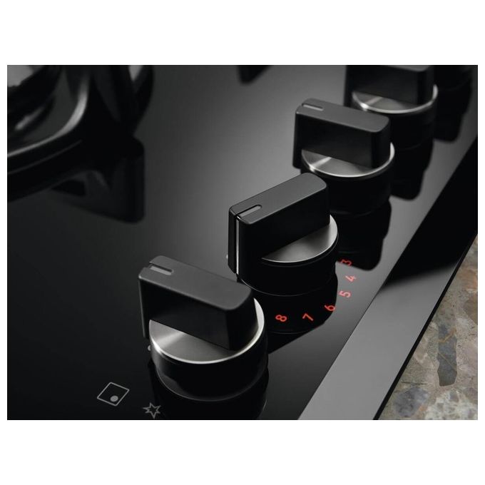 Electrolux KGG753753K Piano Cottura da Incasso a Gas 5 Fuochi 75 cm colore Nero