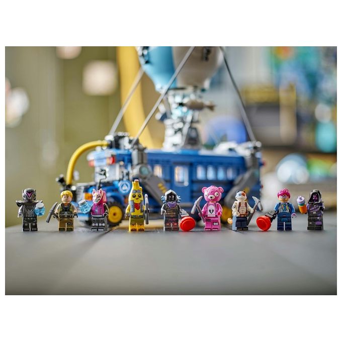 Lego 77073 Fortnite Bus della Battaglia Set da Costruzione 954 pezzi con 9 Minifigure eta' 10+