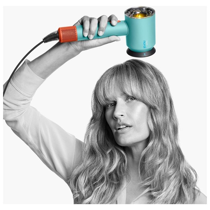 Dyson Super Sonic Nural Asciugacapelli 1600W 4 Temperature con Accessori Acquamarina
